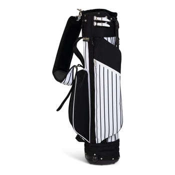 Classic Stand Bag Black Pinstripe