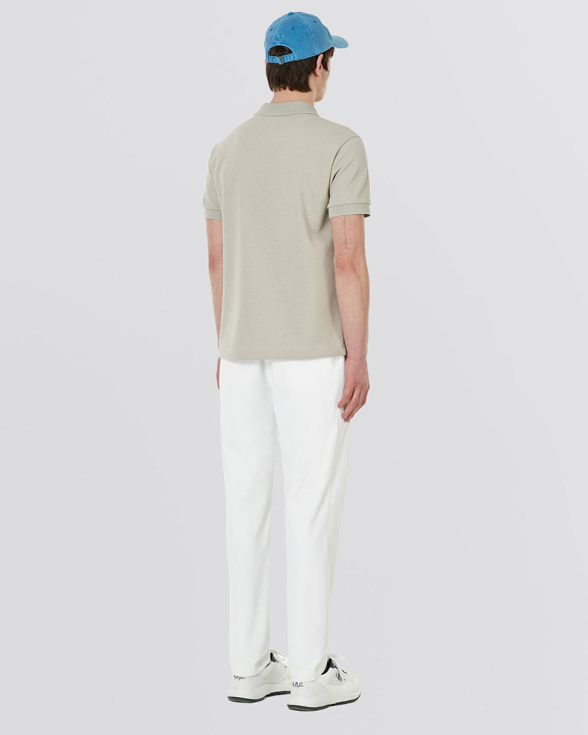 Nael Knit Polo Shirt Beige