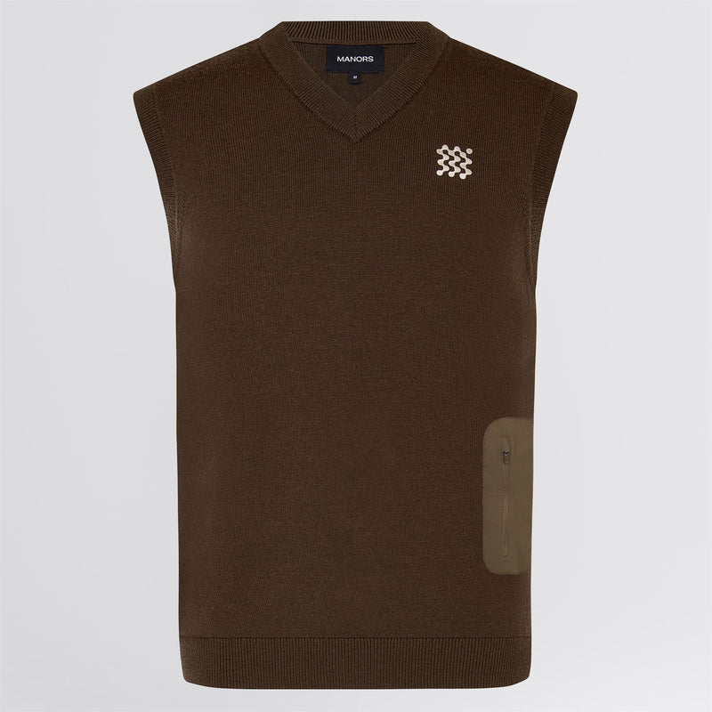 Merino Wool Vest Hickory
