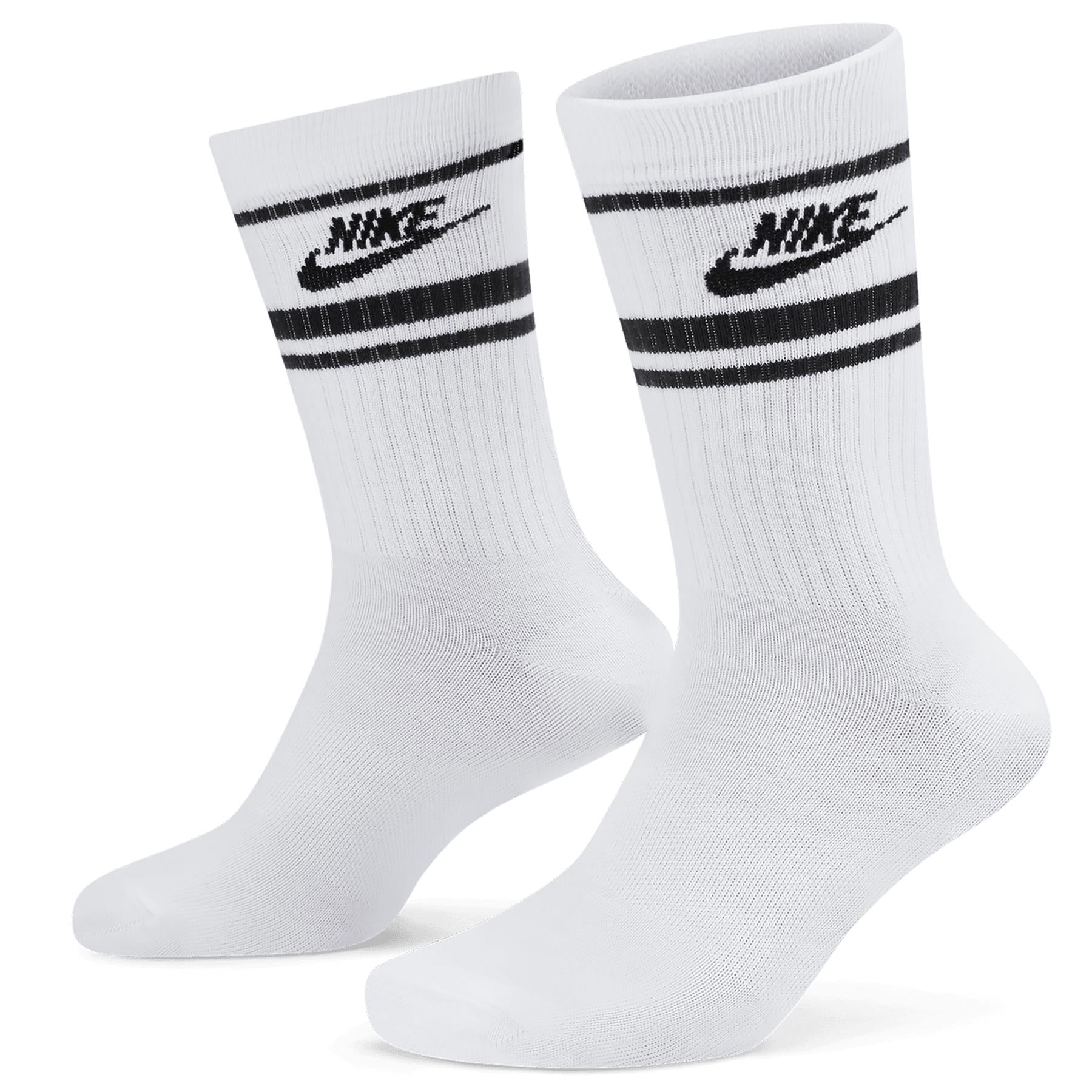 Dri-FIT Everyday Essential Crew Socks Three Pack White/Black