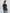 Tech Pique Contrast Panel Quarter Zip Polo Twilight