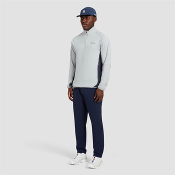 Quarter Zip Tech Mid Layer Sky Grey