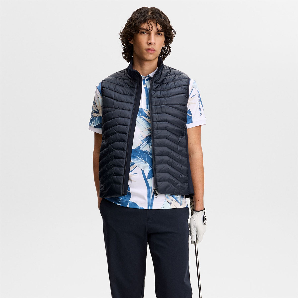 Tour Tech Print Polo Paradise Skylight