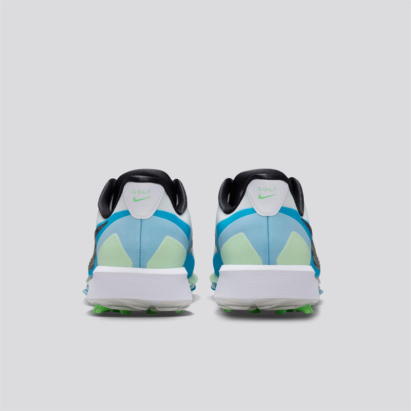 Nike Air Zoom Infinity Next% Tour 3 Spiked Golf Shoes - heel view showing golf-specific heel shape