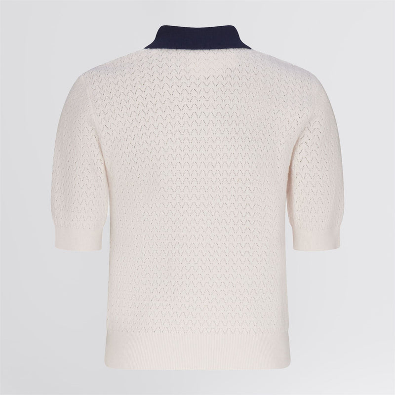 Christy Polo Pinky Pinky White/Legacy Navy