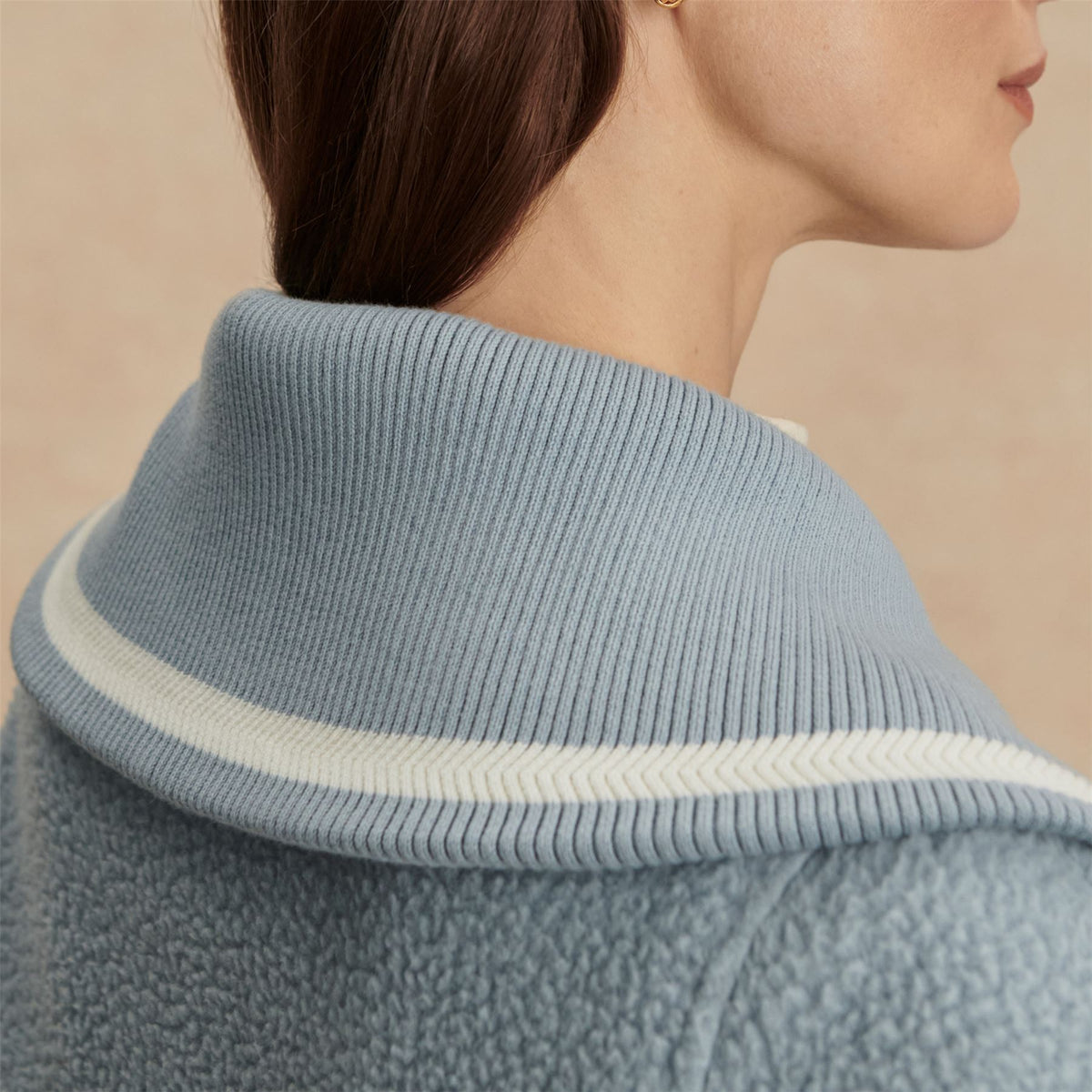 Ashby Half Zip Fleece Ashley Blue