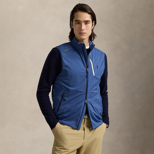 RLX Full Zip Woven Gilet Old Royal