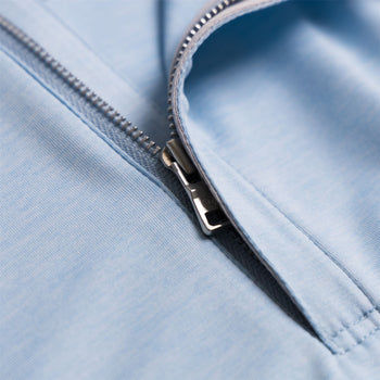 Stealth Performance Quarter Zip Mid Layer Blue Frost