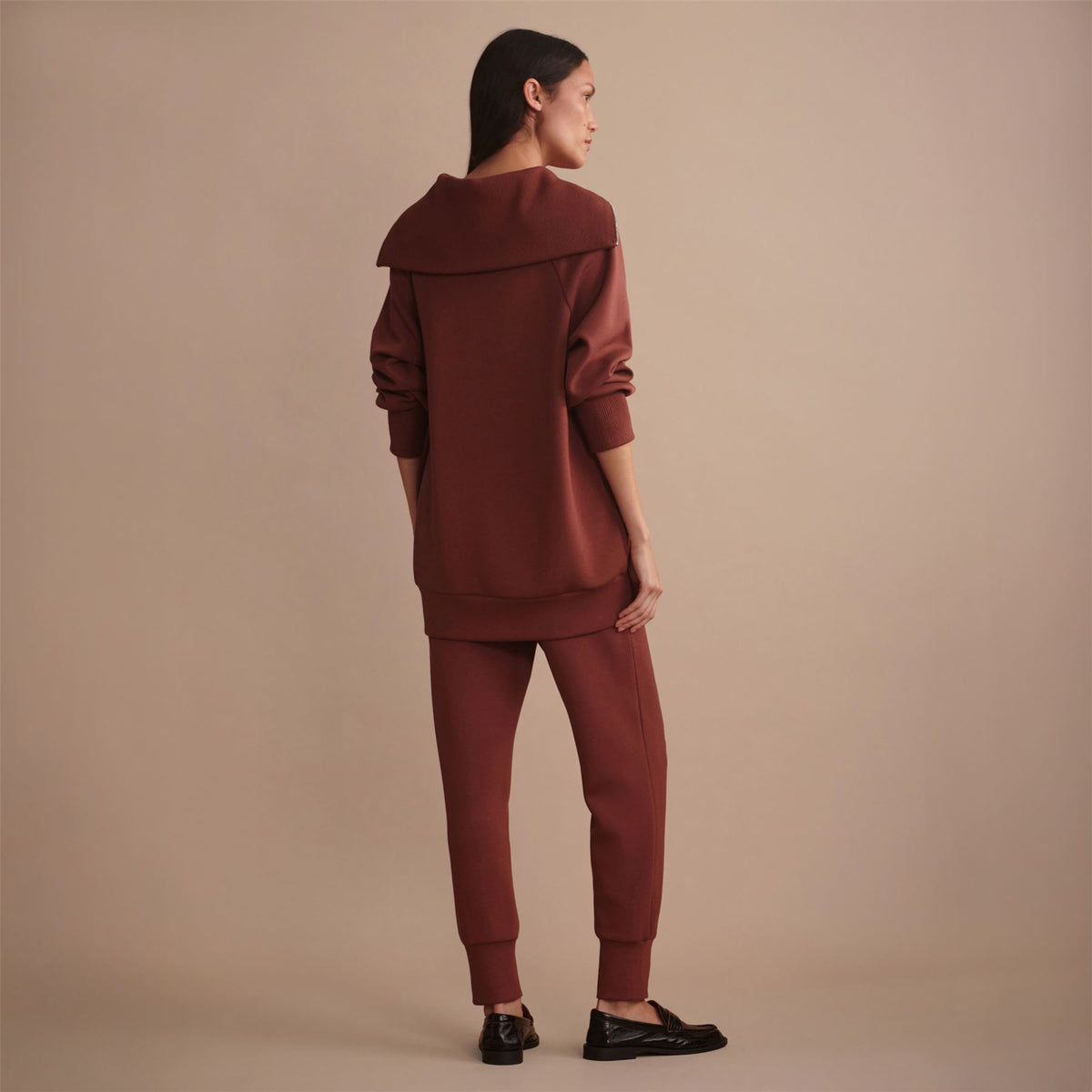 The Slim 27.5 Inch Cuff Pants Cinnamon