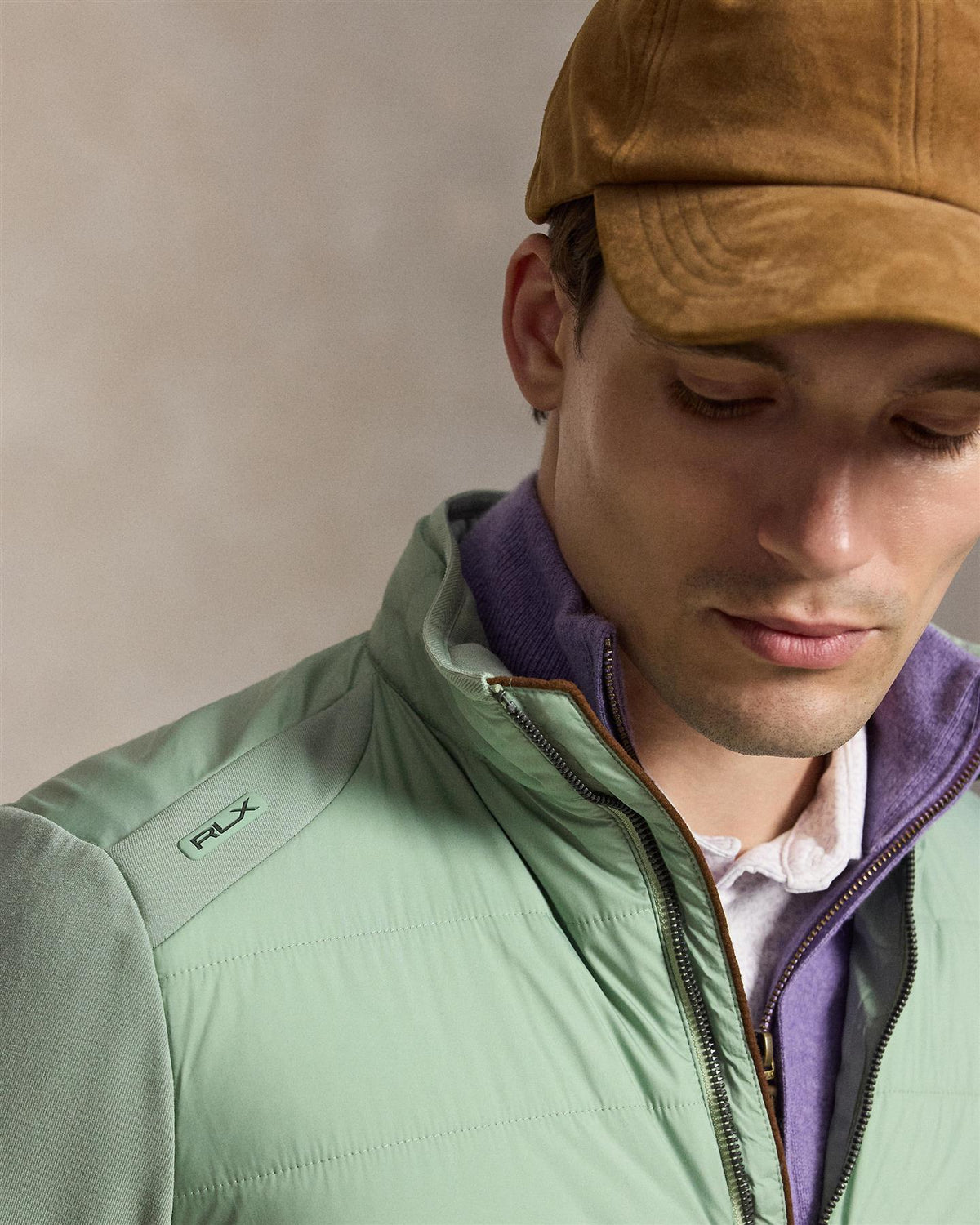 Hybrid Mockneck Jacket Light Green