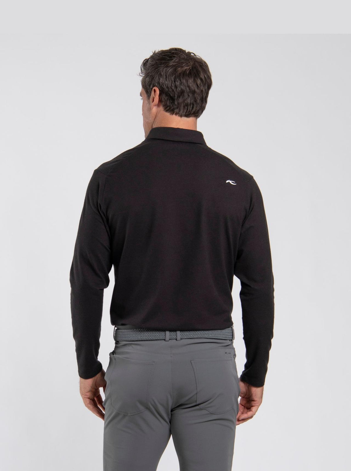 Scot Warm Long Sleeve Polo Espresso