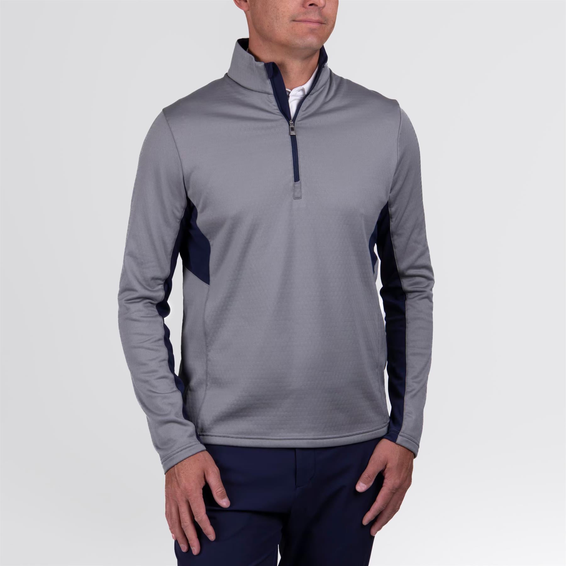 Hydraulic Half Zip Mid Layer Pewter/Atlantic Blue