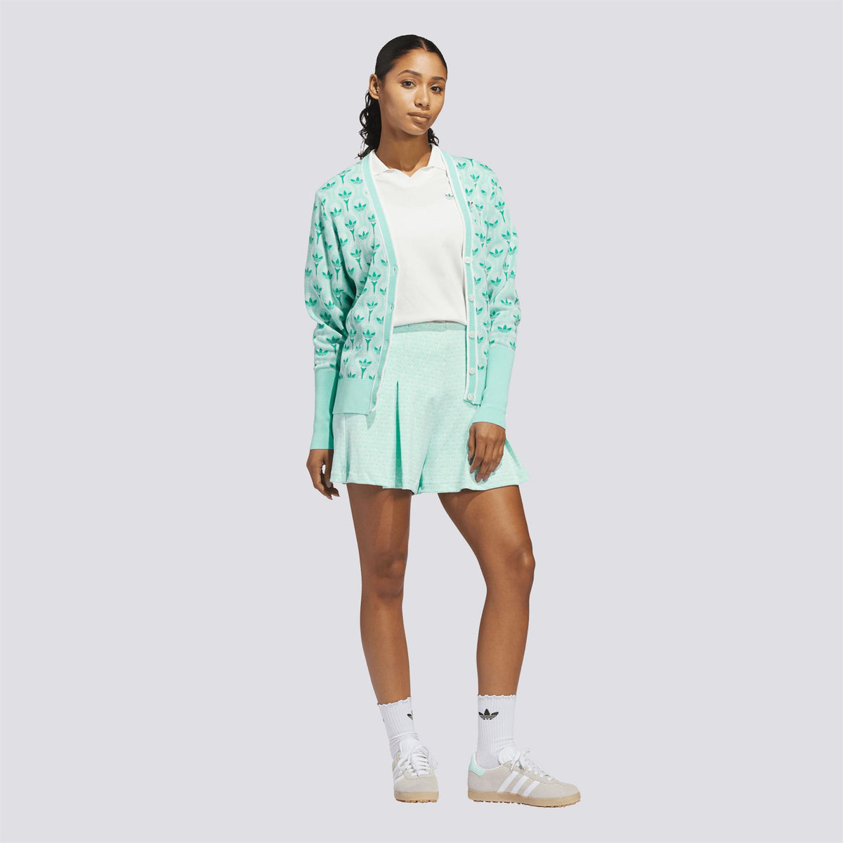 Originals All Over Cardigan White/Clear Mint