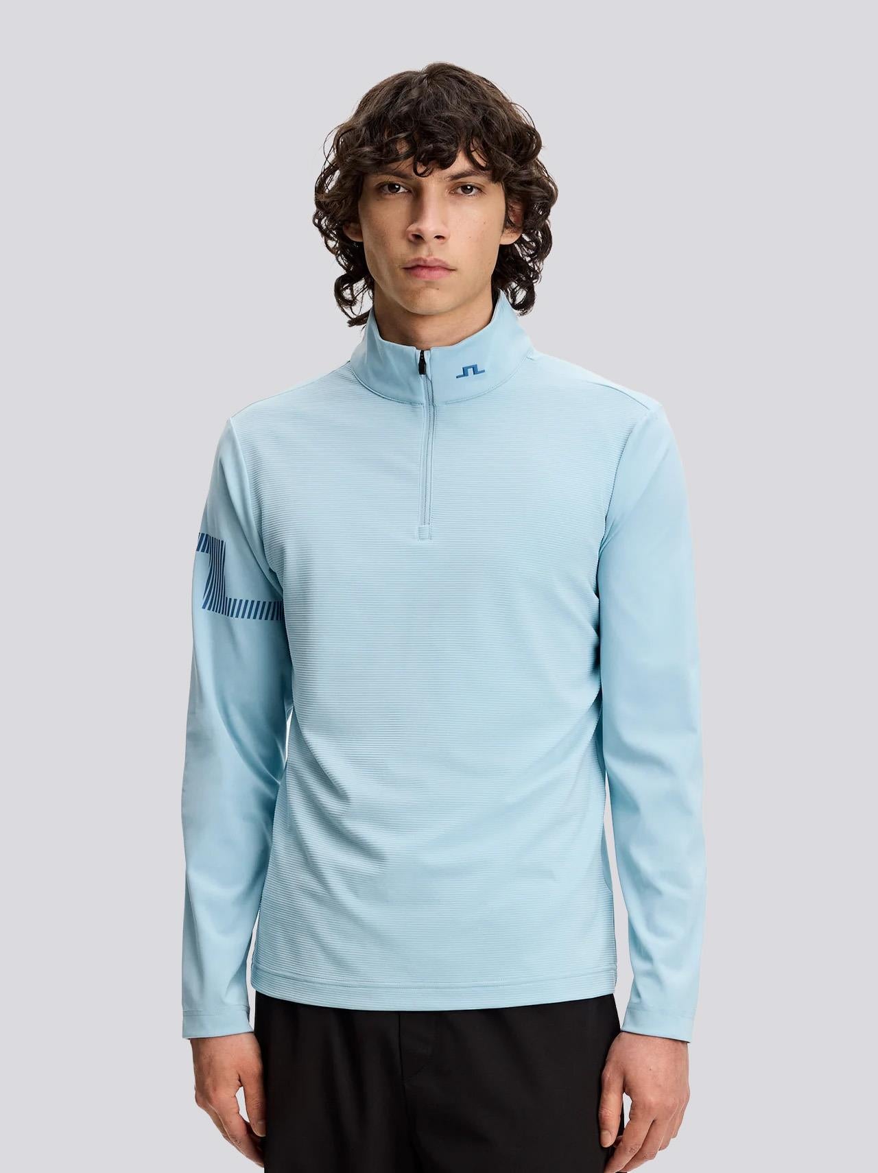 Heath Strike Quarter Zip Mid Layer Forget-Me-Not