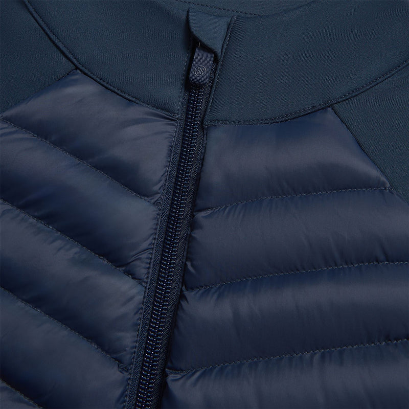 Quilted Nylon Interlock Hybrid Jacket Twilight