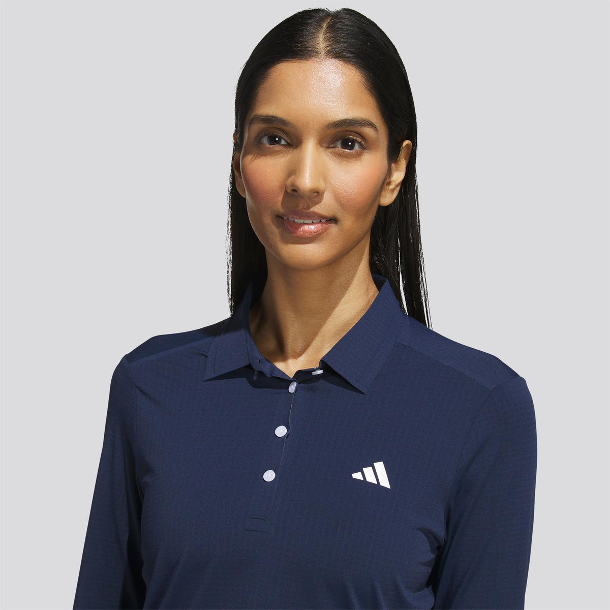 Ultimate365 Tour Climacool LS Polo Shirt Collegiate Navy