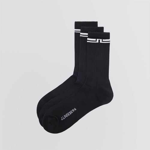 Johnson Tube Socks 3-Pack Black