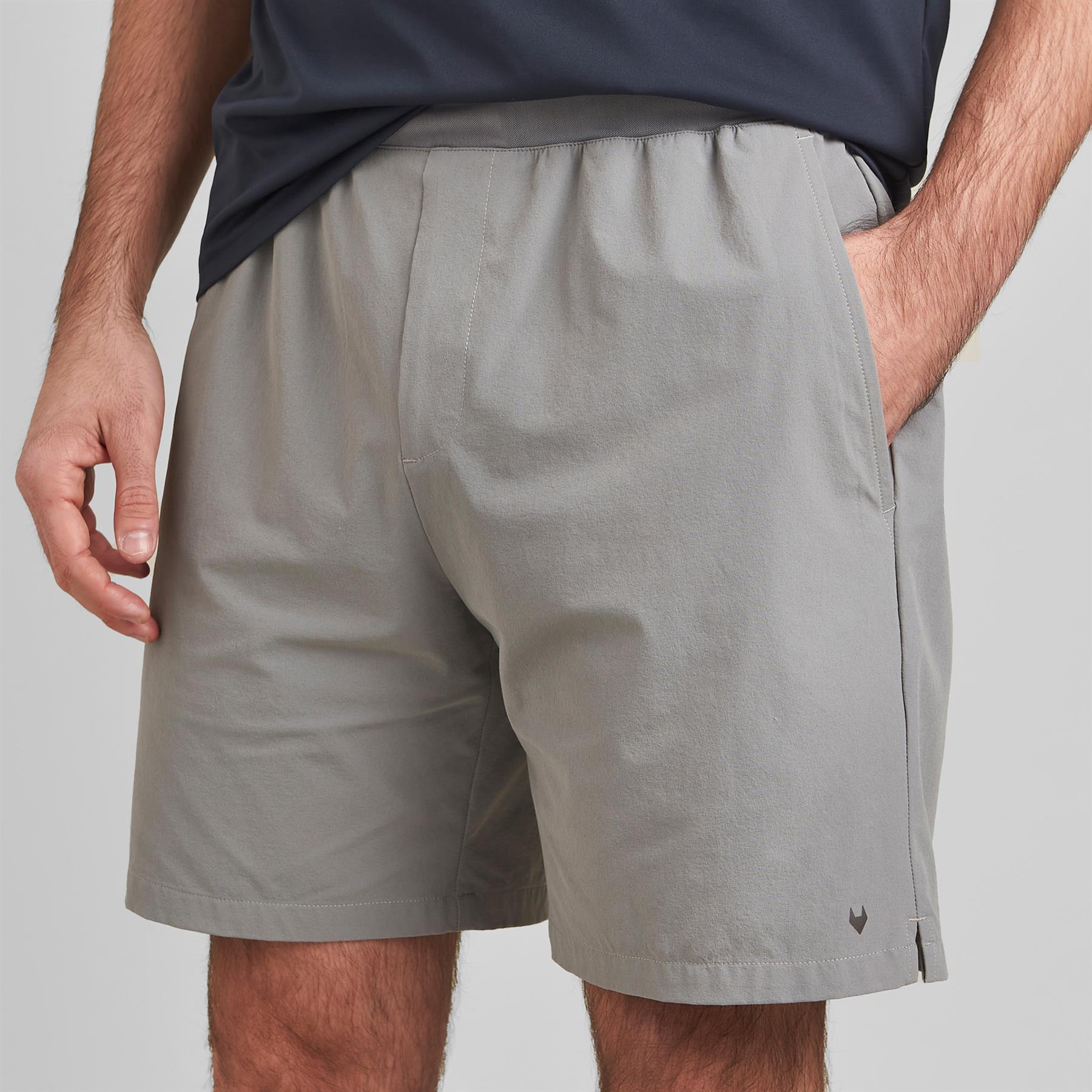 In Motion Performance Nylon Track Shorts Grey