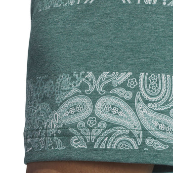 Go-To Printed Stripe Polo Green