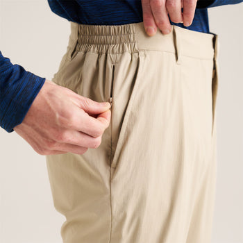 Stretch Golf Trousers Beige