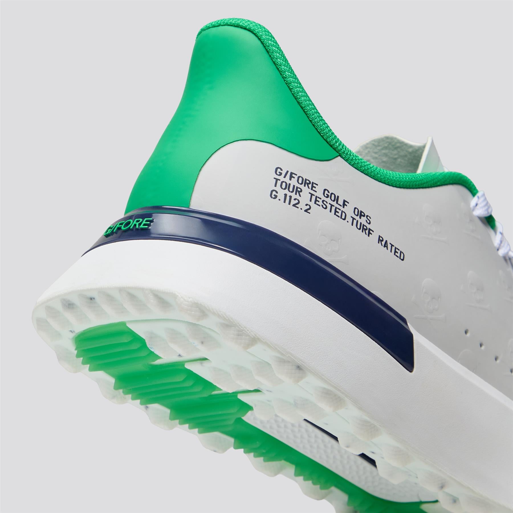 G/FORE G.112 Embossed Skull & Tees Hybrid Spikeless Golf Shoe Snow