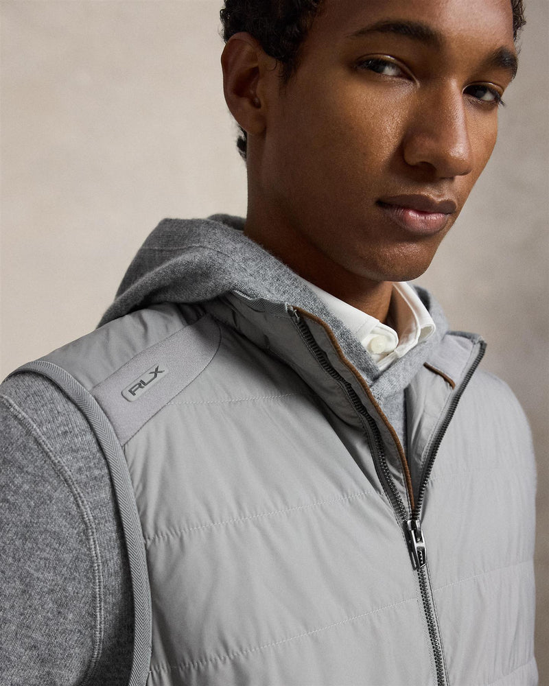 Hybrid Full Zip Vest Peak Grey