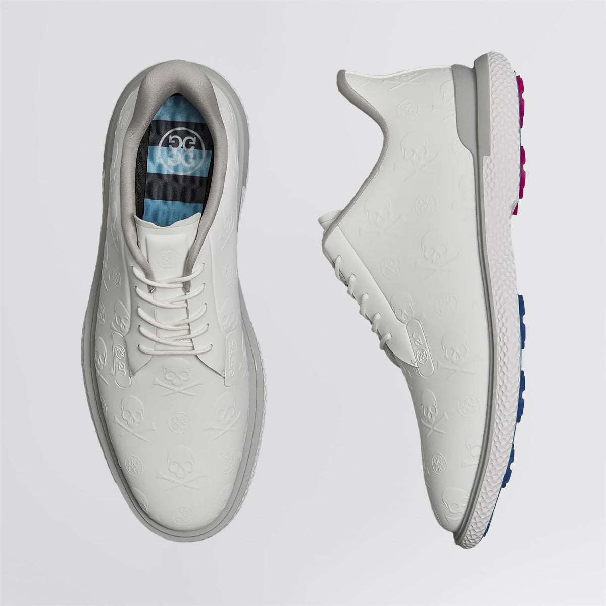 G/FORE GALLIVAN2R Embossed Skill & Tees Spikeless Golf Shoe Snow/Nimbus ...