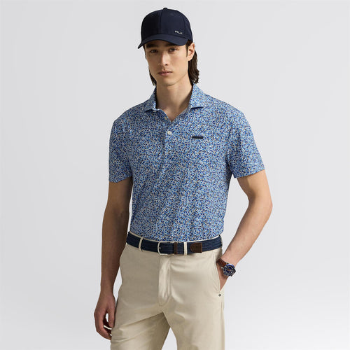 RLX Tailored Fit Savanna Floral Polo Refined Navy Multi