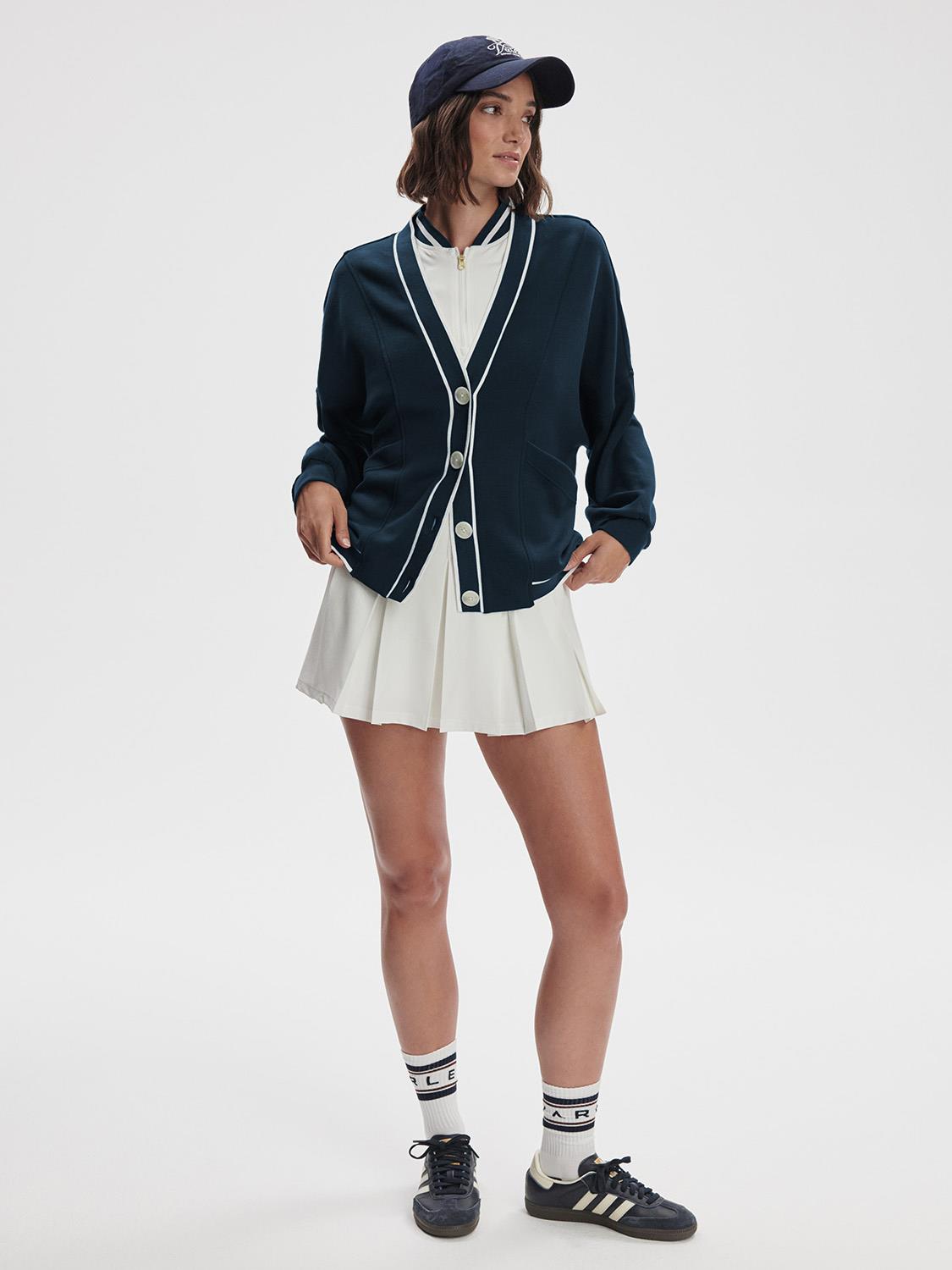 Decker Off Court Cardigan Navy