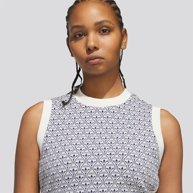 Originals All Over Vest Chalk White/Night Indigo