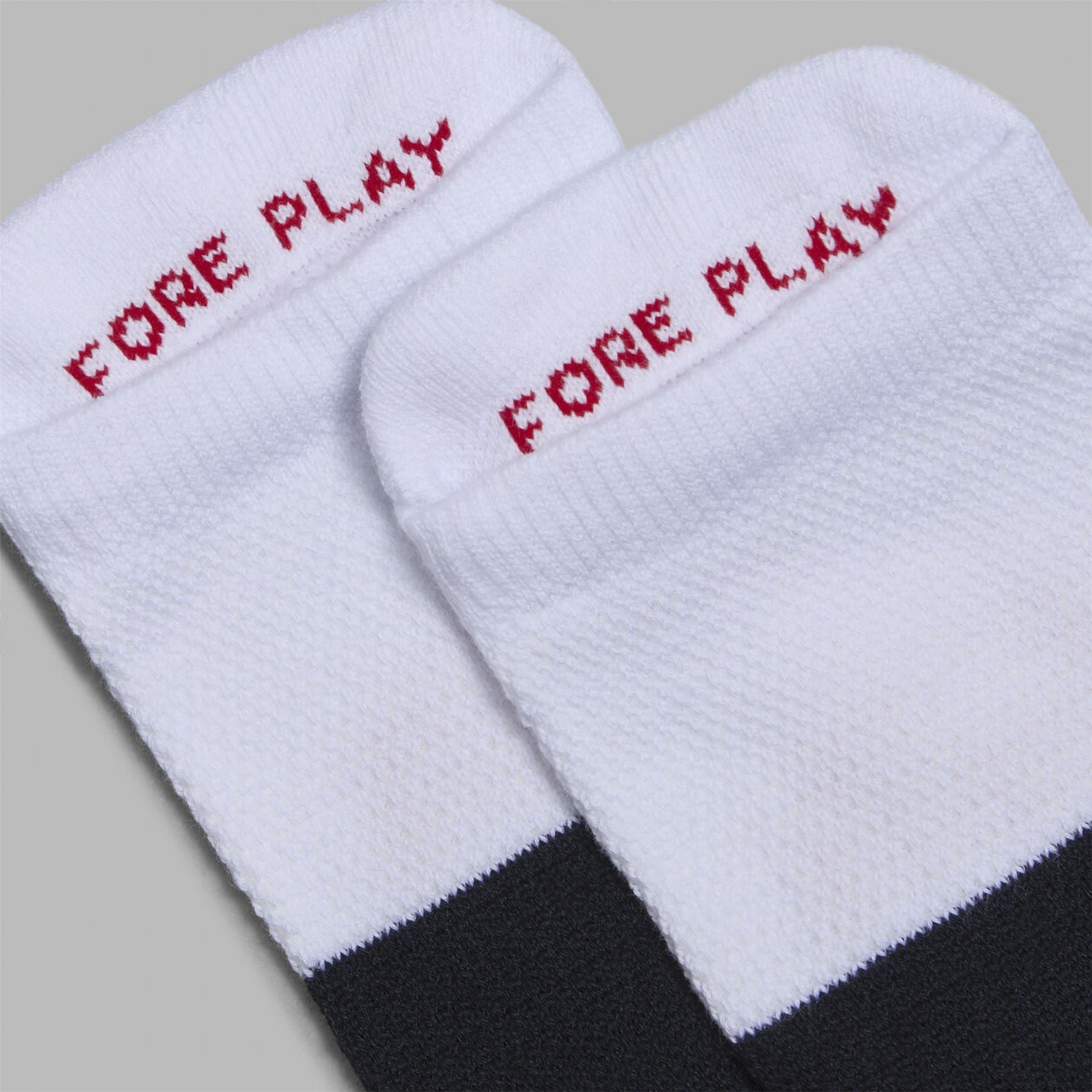 Two Tone No Show Sock Onyx/Snow