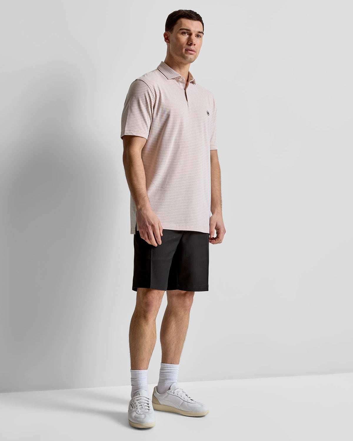 Albatross Stripe Cotton-Blend Pique Polo Summer Dunes