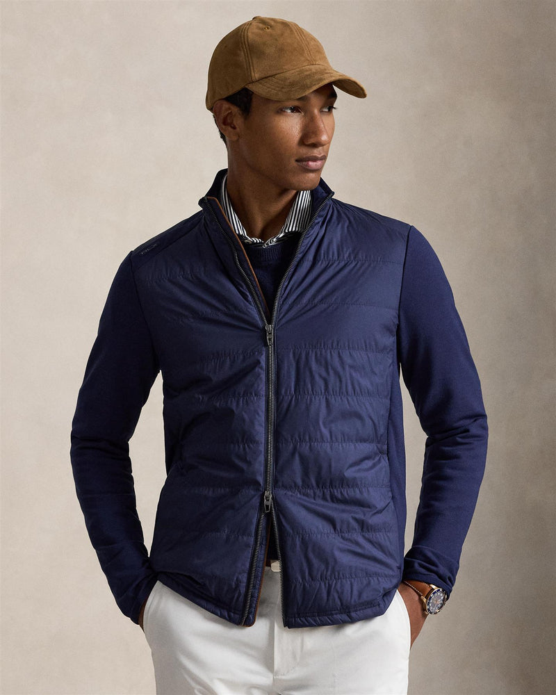 Hybrid Mockneck Jacket Refined Navy