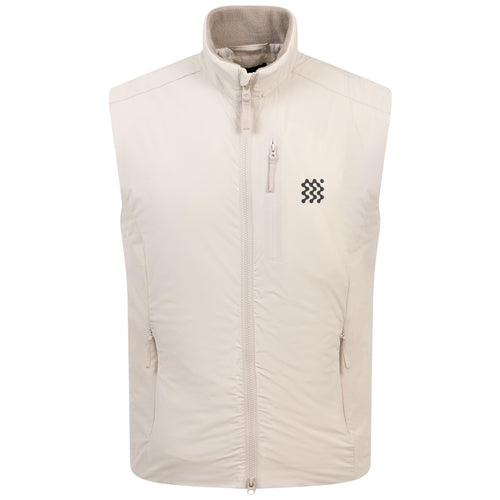 Insulated Course Woven Gilet Ivory Beige - SS24