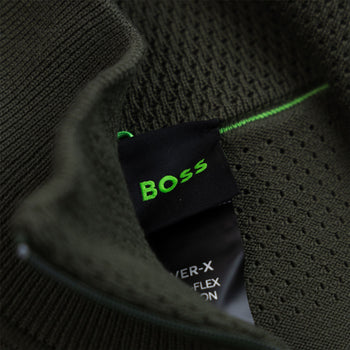 BOSS Ever-X Full Zip Knit Open Green | Knitwear | TRENDYGOLF.COM