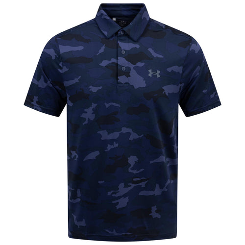 Playoff 3.0 Printed Polo Midnight Navy/Downpour Grey - SS25