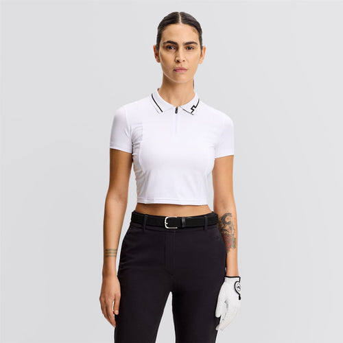 Naomi Cropped Polo White