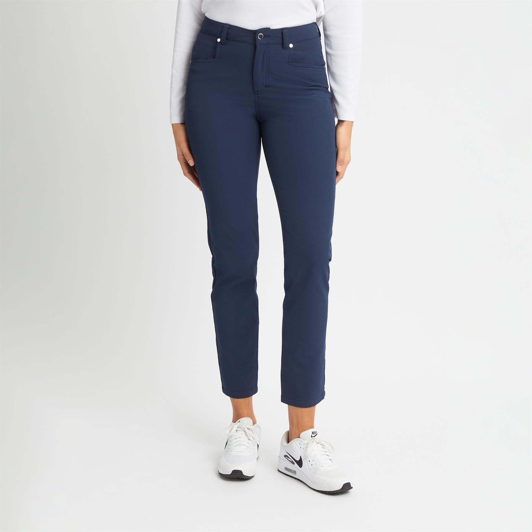 Chie Brushed Trousers Navy