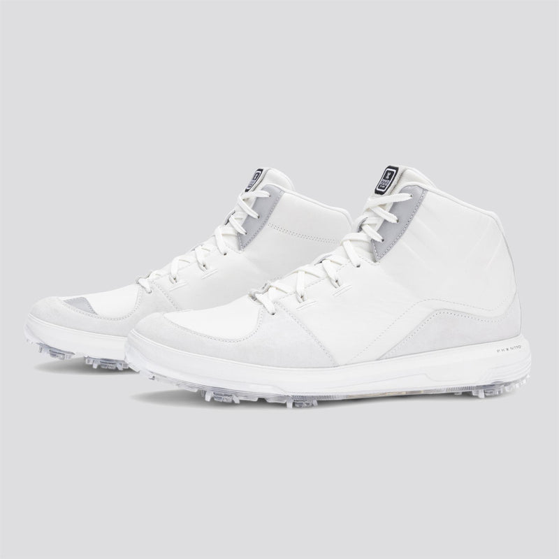 PAYNTR X Sport Mid LE RS Spiked Golf Shoes White/Black/Metallic Silver