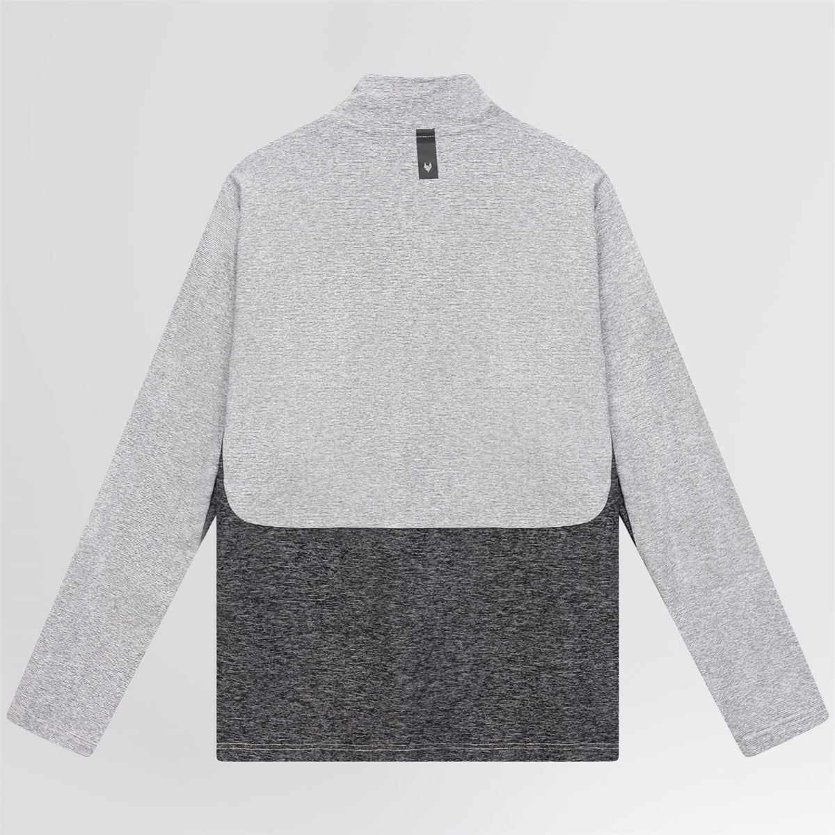 Panelled Mesh Quarter Zip Mid Layer Sage
