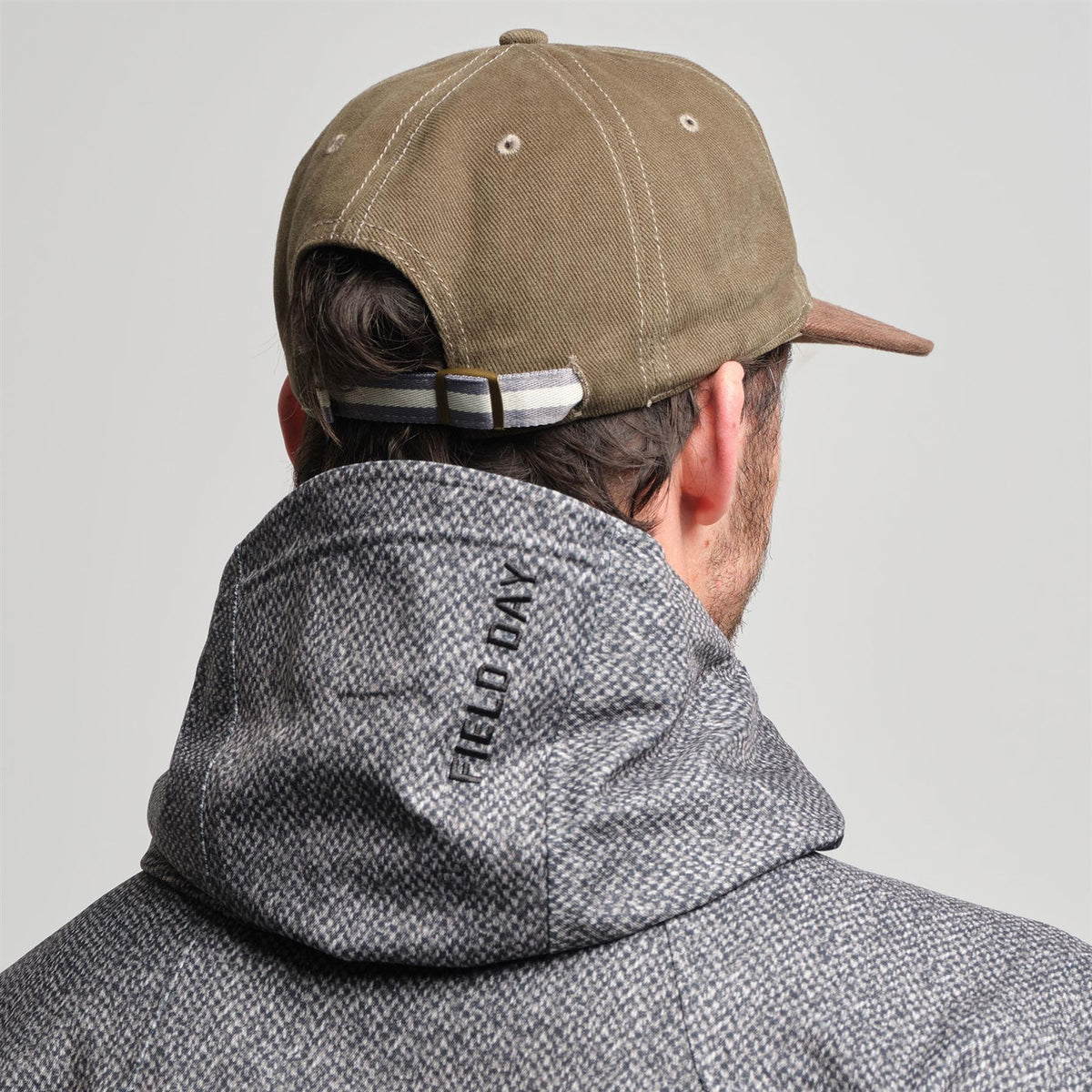 Caddie Cap Brushed Cotton Field Two Tone