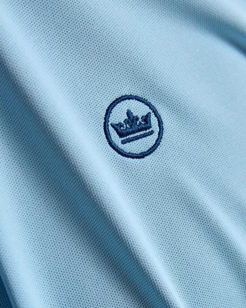 Soul Performance Mesh Polo Blue Frost