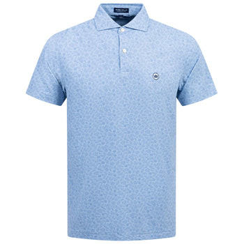 Botanical Performance Jersey Polo Blue Frost