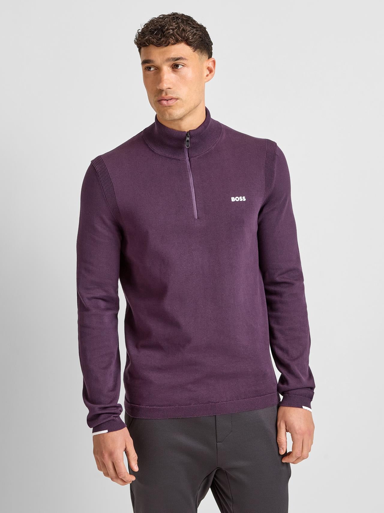 Ever-X Quarter Zip Medium Purple