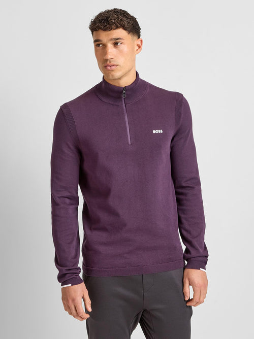 Ever-X Quarter Zip Medium Purple