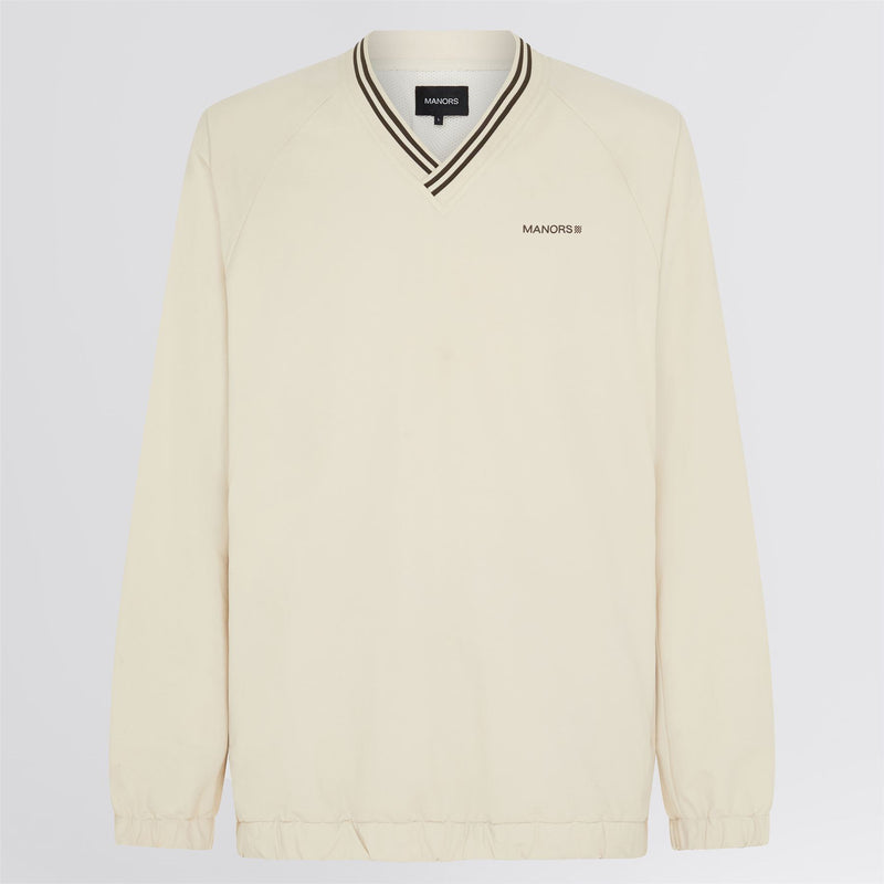 V-Neck Pullover Windbreaker Ivory