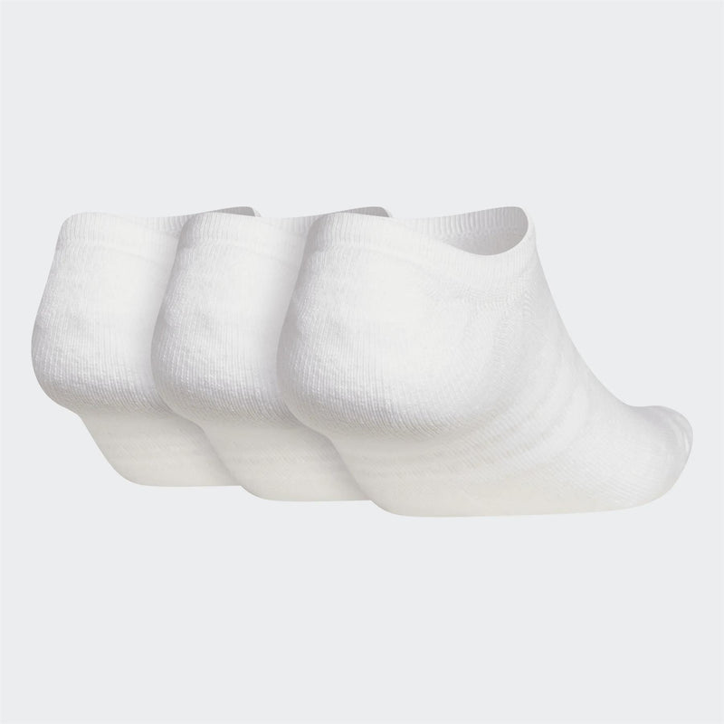 Performance 3 Pack No Show Socks White