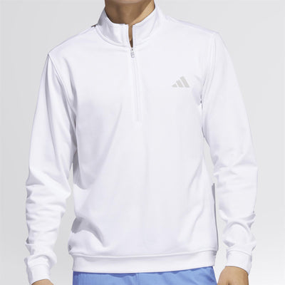 Elevated Quarter Zip Pullover White