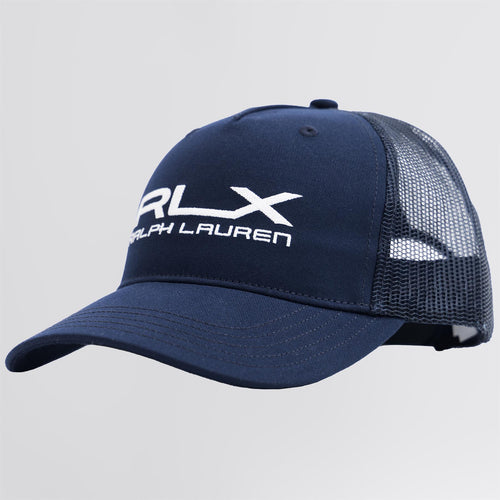 RLX Logo Twill Trucker Hat Refined Navy