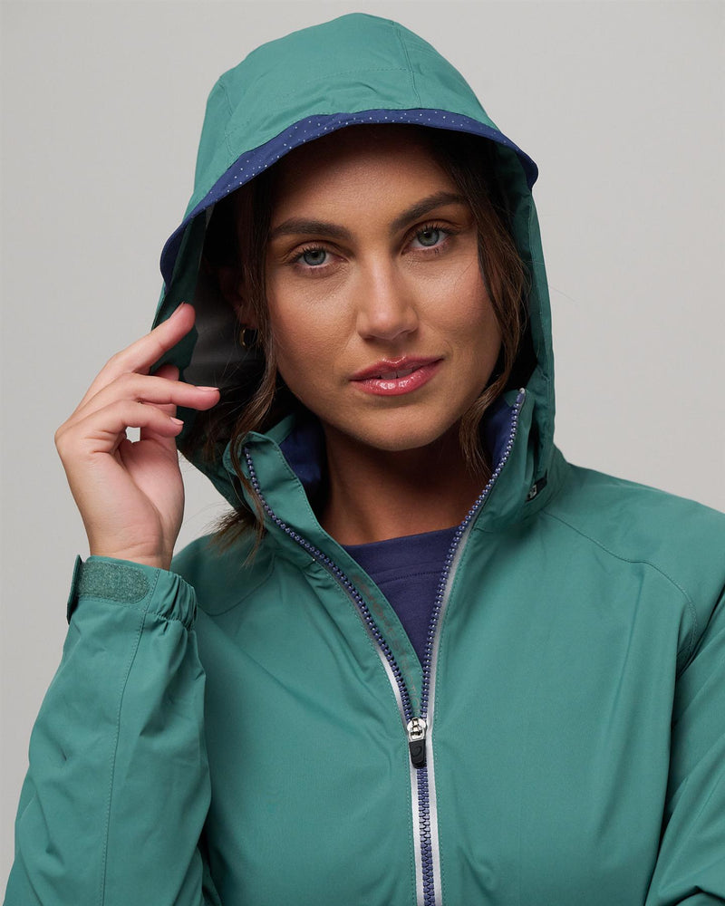 Olivia Waterproof Hooded Jacket Agave